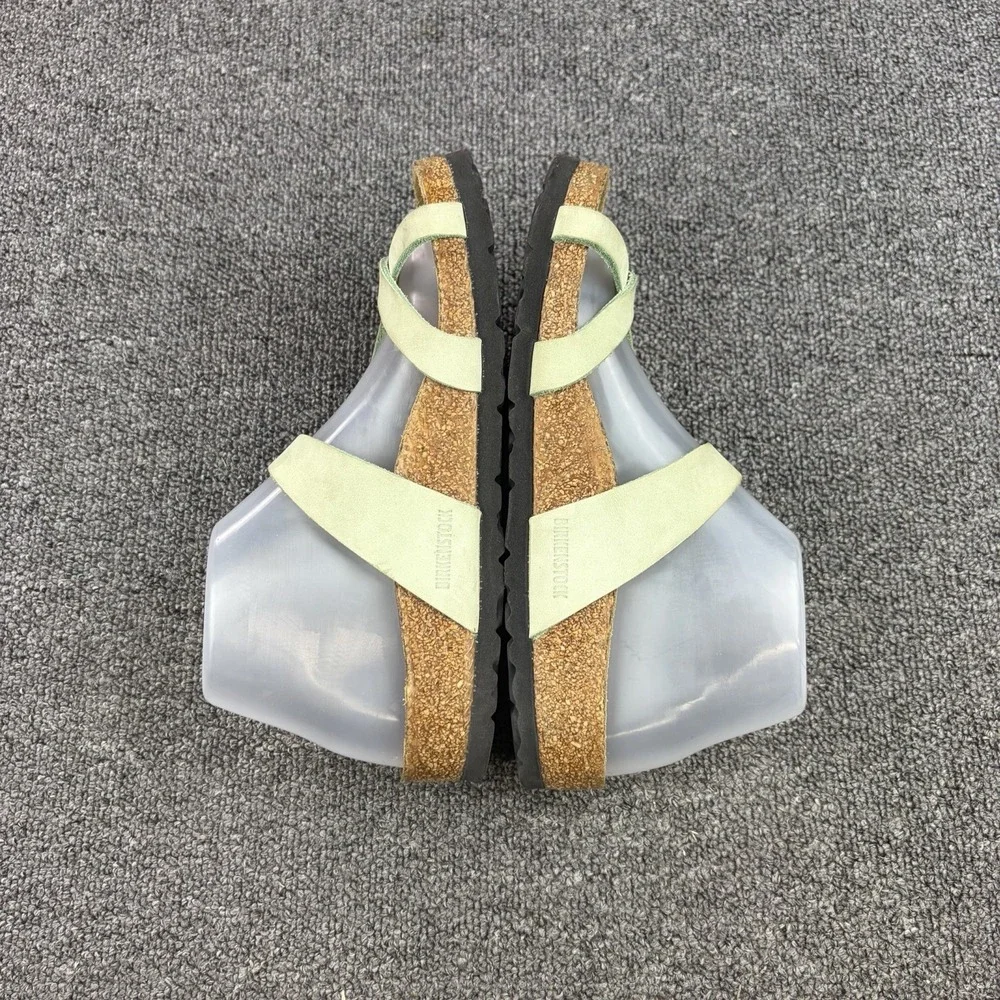 Birkenstock Mayari Sandals Womens EU 37 US 6-6.5 Faded Lime Nubuck Leather Soft